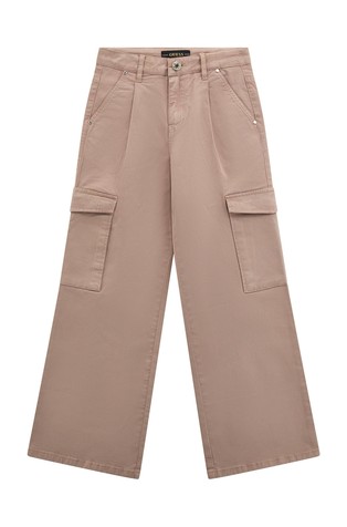 Cargo trousers with pleats