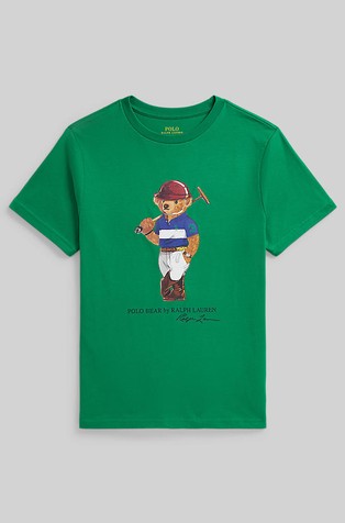 Polo Bear Cotton Jersey Tee