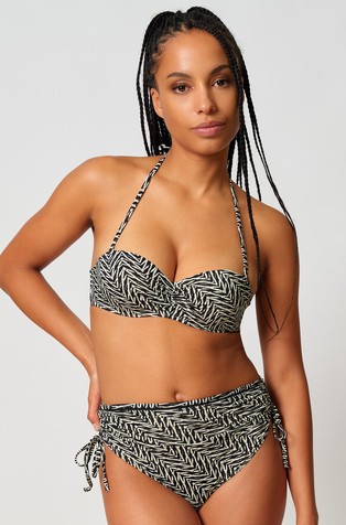 Animal Allure bandeau bikini top