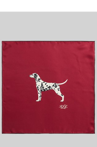 Dog Silk Square Scarf