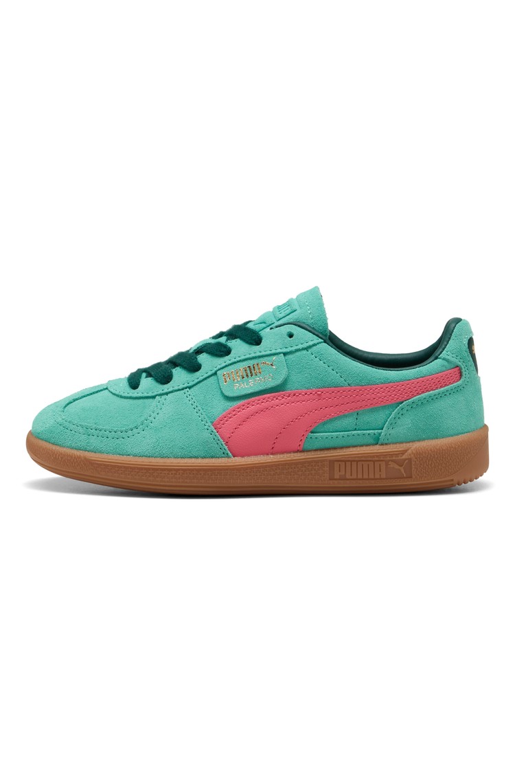 PUMA Unisex Palermo superge iz semiša Zelena - Green / Pink 