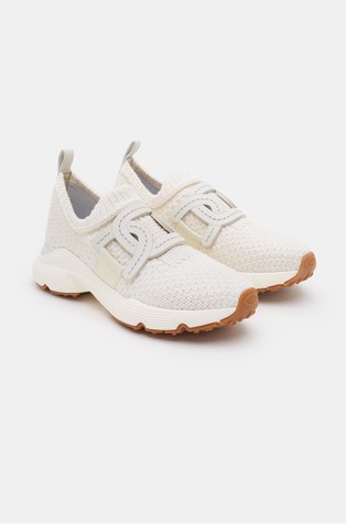 TOD'S Slip-on superge iz bombažne mešanice Bela - White 2