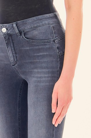LIU JO Bottom Up skinny fit jeans hlače z visokim pasom Siva - Gray 3