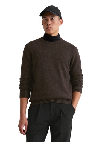 Wool-blend knit sweater