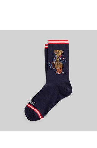 Polo Bear Cotton-blend Crew Socks
