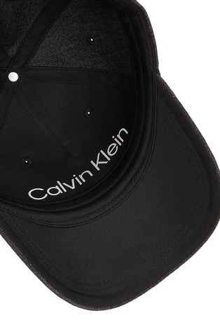 CALVIN KLEIN Linen Blend Cap Black 4
