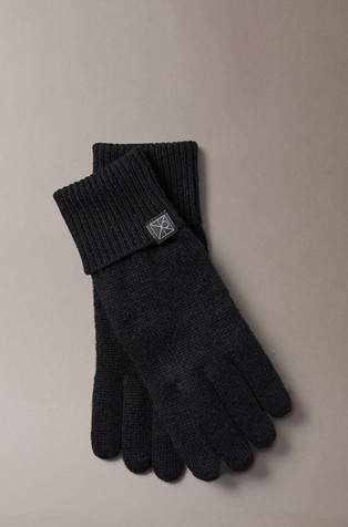 Cashmere Logo Detail Gloves