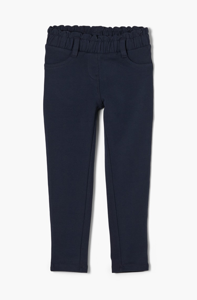 S.OLIVER Leggings with a paperbag waistband Blue 