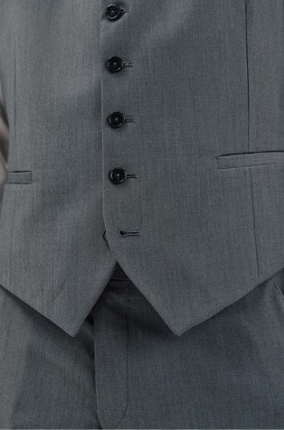 CORTEFIEL Serie XXI slim fit telovnik Siva - Gray 5