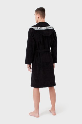 EMPORIO ARMANI Unisex bathrobe Black 2