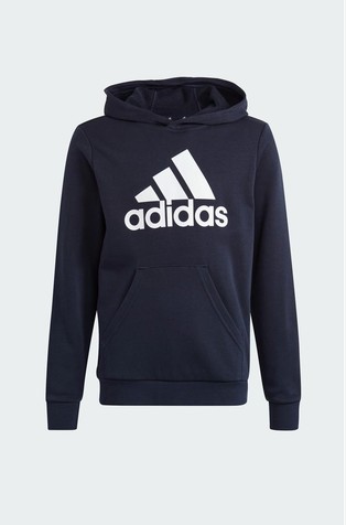 Essentials unisex bombažen logo pulover s kapuco
