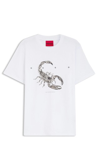 Cotton-jersey T-shirt with print