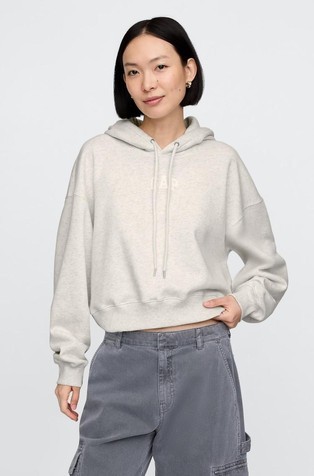Vintage Soft Cropped Hoodie