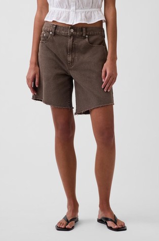 Loose Denim Bermuda Shorts