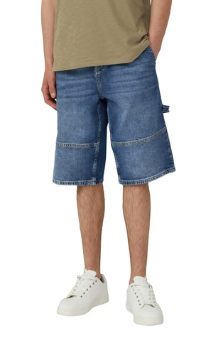 Relaxed fit denim bermuda hlače