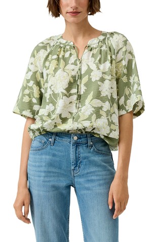 Bluza iz strukturirane viskozne mešanice