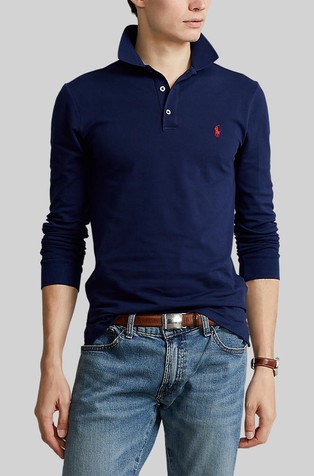 Slim fit raztegljiva polo majica