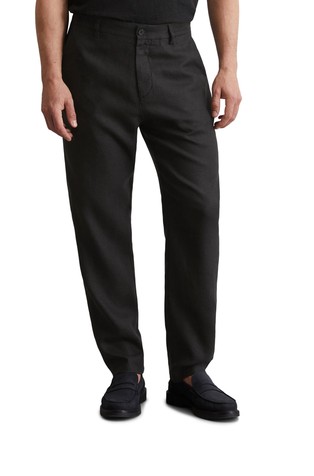 Relaxed fit lanene chino hlače