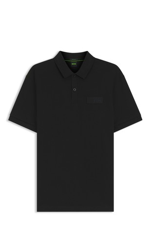 Paddy short-sleeved polo shirt with logo patch