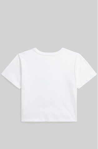 RALPH LAUREN Polo Bear majica iz bombažnega jerseya Bela - White 2
