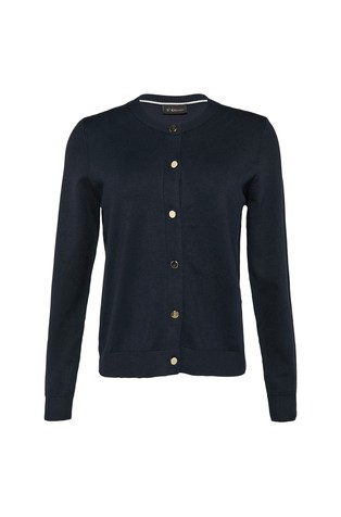 S.OLIVER Viscose blend cardigan with decorative buttons Dark Blue 4
