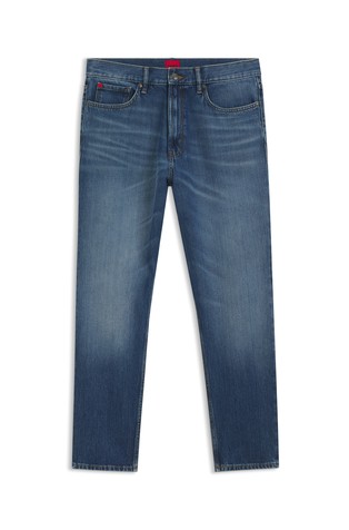 Relaxed fit jeans hlače z zožanimi hlačnicami