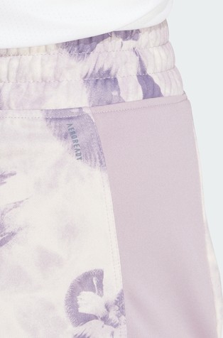 ADIDAS Pacer Train kratke hlače s cvetličnim tie-dye vzorcem Škrlatna - Purple 5