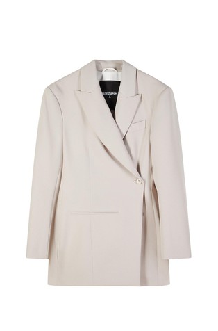 Suknjič na preklop iz gabardena