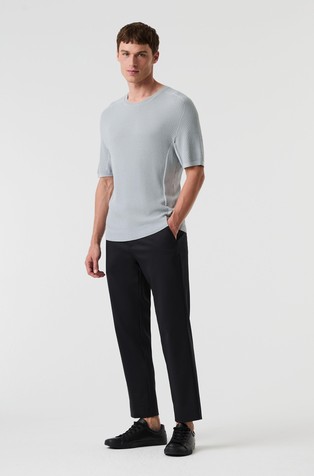 ALPHATAURI Seamless 3D Knit Coolmax® T-Shirt Cloud Grey 4