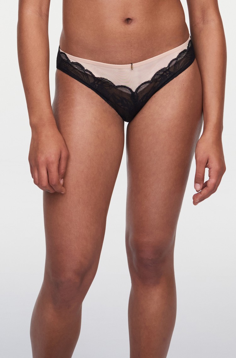 CHANTELLE Midnight Flowers spodnje hlačke Črna - Black/Beige 