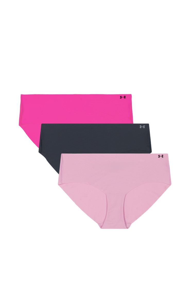 UNDER ARMOUR UA Pure Stretch paket 3 hipster spodnjih hlačk Večbarvna - Multi/Pink 