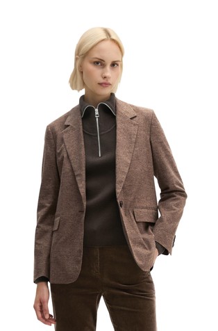 Glencheck blazer in stretch cotton