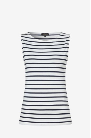 Striped sleeveless top