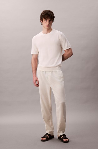 CALVIN KLEIN Supima Cotton Short Sleeve Tee Ivory 5