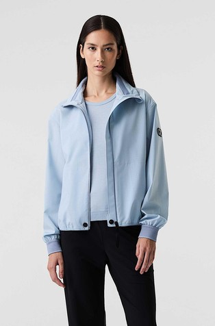 Lightweight jacket with high collar