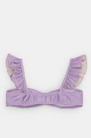 BENETTON Bikini with lurex and flounces Purple 3