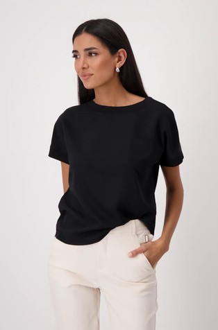 Mix fabrics T-shirt