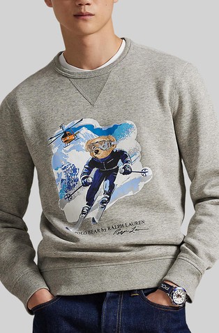 Polo Bear pulover s flisirano notranjostjo