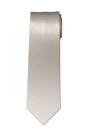 Patterned silk tie