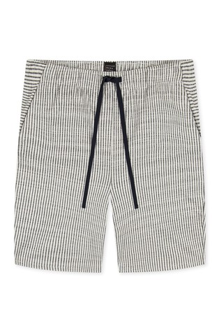 SCHIESSER Mix &amp; Relax - bermuda spodnji del pižame Bela - White/Nightblue 6