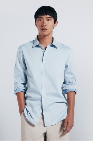 Regular fit cotton shirt