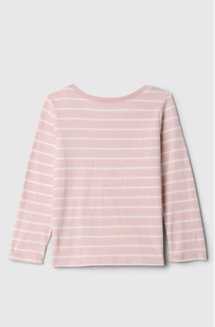 GAP babyGap Graphic T-Shirt Pink Stripe 8172-1 2