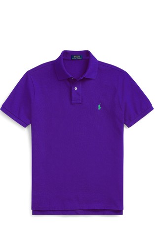 Slim fit polo majica s kratkimi rokavi