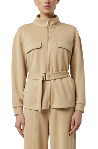 Jakna iz viskozne mešanice s snemljivim pasom