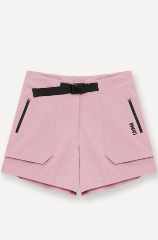 Water-repellent technical cargo shorts