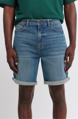 Denim lightweight slim fit Bermuda shorts