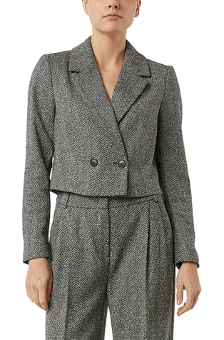 Kratek suknjič z vzorcem ribje kosti