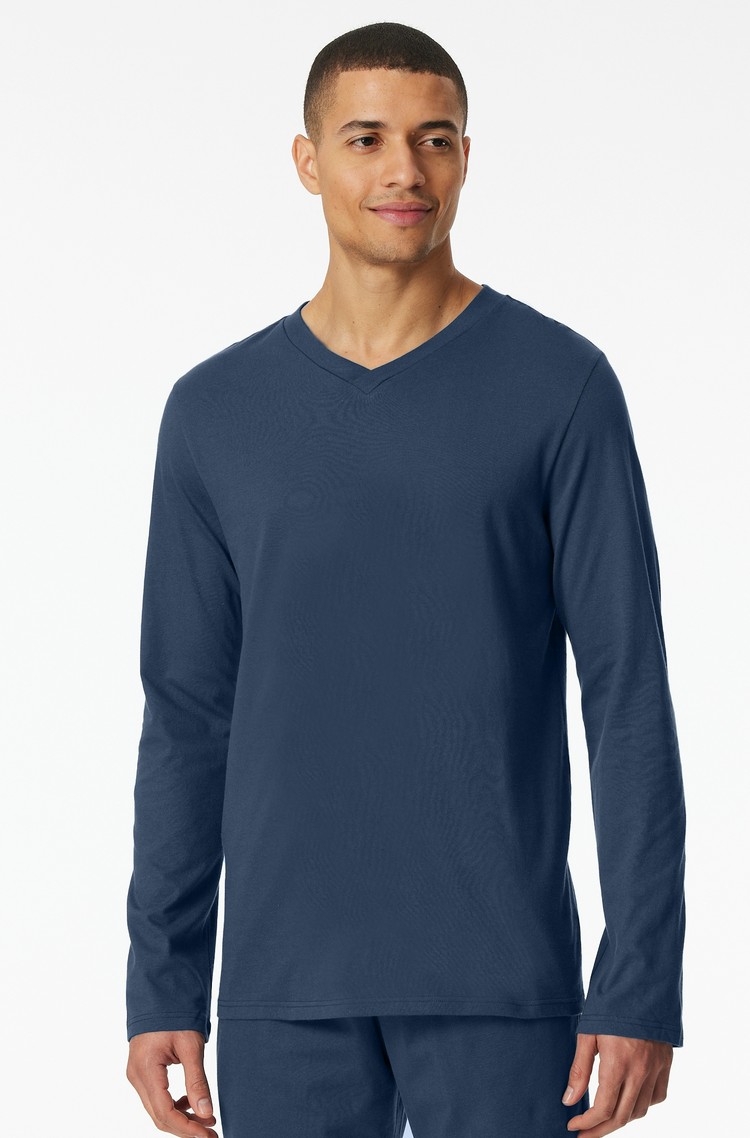 SCHIESSER Mix &amp; Relax - long-sleeve T- Shirt Royal 