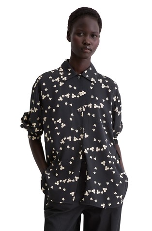 Relaxed fit vzorčasta srajca iz viskoze Lenzing™ Ecovero™