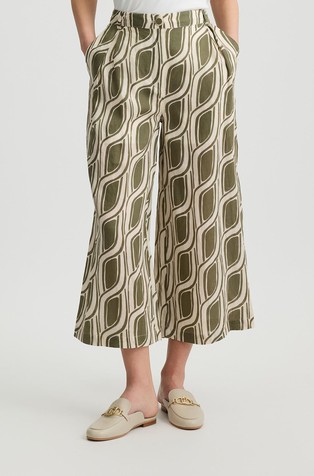 Ramie palazzo trousers